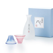 Good Fortune Cup Mt. Fuji Cold Sake Set