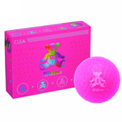 BEAR CLEA Ladies' Golf Balls (12) (Cherry Pink)