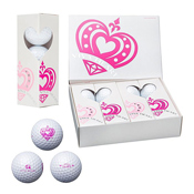 VIVA HEART Ladies' Golf Ball (12 Balls) #2760 White