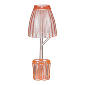 Glass & Brush Stand, Leni, Pink / Toiletries