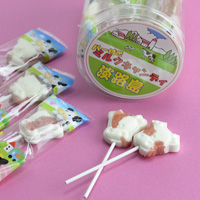 Milk Candy w/Stick, Strawberry 