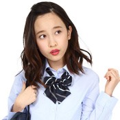 Teens' School Necktie, Pattern Bow, Navy/Green/White 
