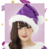 Santa Hat (Purple) / Party Costume