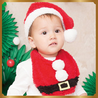Santa Bib Set / Party Costume