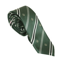 TE-18SS Necktie (Green x White x Crest) / Uniform, School Clothing