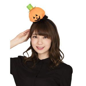HW ゆるゆるパンプキンカチューシャ オレンジ/ コスプレグッズ, 衣装