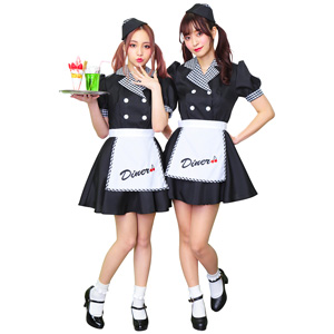 HW ブラックダイナーガール/ コスプレグッズ, 衣装