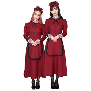 HW 洋館女僕 酒紅色/ 角色扮演道具, 服裝