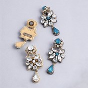 MAYGLOBE by Tribaluxe, Bijoux Motif Embroidery Earrings