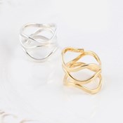 MAYGLOBE Veil, Metallic Coil Ring 