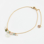 Kilburn, White Moonstone x Multi Tourmaline Bracelet/Anklet