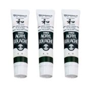 アクリルガッシュ 黒緑 （くろみどり） 20ml 3本セット