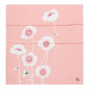 KUROCHIKU Crape Wrapping Cloth – Field Poppy, Peach