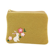 Kurochiku Japanese-Style Pouch, Small, Rabbit 