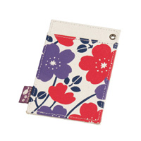 Kurochiku Imadoki Cotton Cloth Pass Case, Cherry Blossom (Sakura)