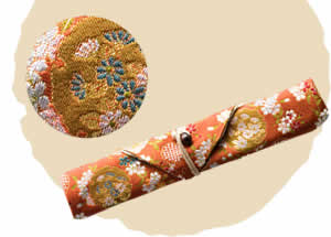 京西陣箸袋 春花かご